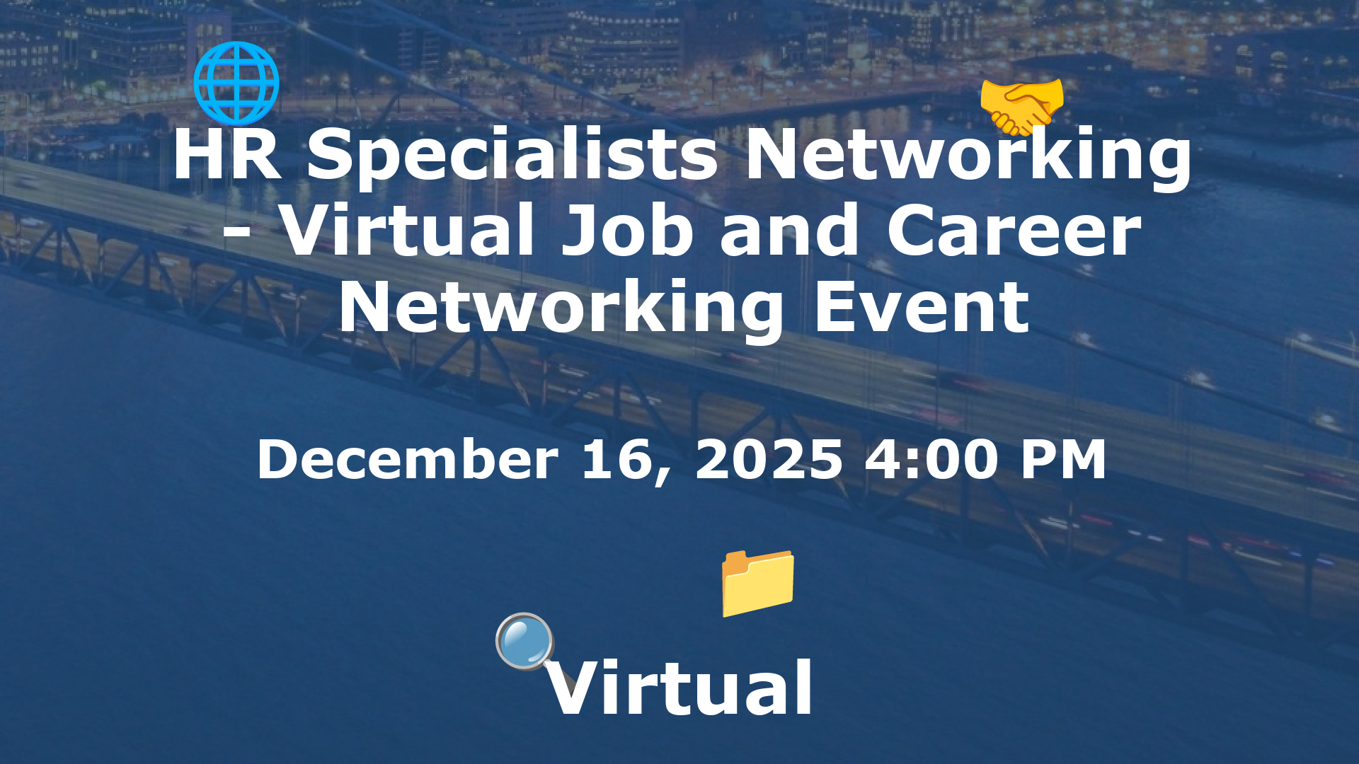 HR Specialists Networking - Virtual Job and Career Networking Event event image